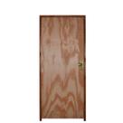 Kit Porta de Madeira 210x92cm Batente 11cm Fechadura Golf Rodam Abertura Esquerda