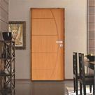 Kit Porta de Madeira 210x92cm Batente 11cm Fechadura Rolete Belissima 6 Rodam Abertura Esquerda