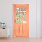 Kit Porta de Madeira 213x84,5cm Batente 12cm PE09 Esel Abertura Direita