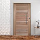 Kit Porta de Madeira BBB 210x102cm Batente 11cm Fechadura Rolete Rodam Abertura Direita