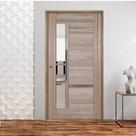 Kit Porta de Madeira BBB 210x102cm Batente 11cm Fechadura Rolete Rodam Abertura Esquerda