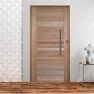 Kit Porta de Madeira BBB 210x110cm Batente 11cm Fechadura Rolete Rodam Abertura Esquerda