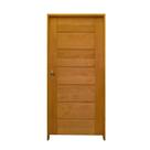 Kit Porta de Madeira BBB 210x72cm Batente 14cm Fechadura Golf Rodam Abertura Direita