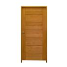 Kit Porta de Madeira BBB 210x82cm Batente 14cm Fechadura Golf Rodam Abertura Direita