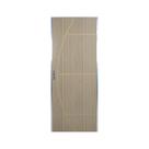 Kit Porta de Madeira Decorada 212x85cm com Batente de Alumínio 3,6cm Gaúcha Mgm Abertura Esquerda