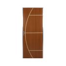 Kit Porta de Madeira Decorada 212x95cm com Batente de Aluminio 3,6cm Gáucha Mgm Abertura Esquerda