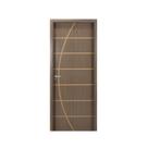 Kit Porta de Madeira Decorada 215x64cm com Batente de Mdf Ultra 10cm Neblina Mgm