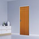 Kit Porta de Madeira Decorada 215x65cm com Batente de Aço 6cm Mantiqueira Mgm Abertura Direita