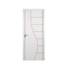 Kit Porta de Madeira Decorada 215x74cm com Batente de Mdf Ultra 12cm Cantareira Mgm Abertura Direita