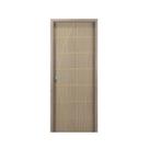Kit Porta de Madeira Decorada 215x74cm com Batente de Mdf Ultra 16cm Neblina Mgm Abertura Direita