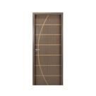 Kit Porta de Madeira Decorada 215x74cm com Batente de Mdf Ultra 16cm Neblina Mgm Abertura Direita