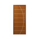 Kit Porta de Madeira Decorada 215x84cm com Batente de Mdf Ultra 10cm Neblina Mgm