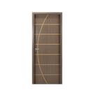 Kit Porta de Madeira Decorada 215x84cm com Batente de Mdf Ultra 10cm Neblina Mgm