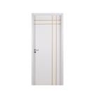Kit Porta de Madeira Decorada 215x84cm com Batente de MDF Ultra 16cm Mantiqueira MGM Branco