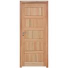 Kit Porta de Madeira Eucalipto Rondosul P06 Externa, Abertura à Direita 213x85 cm Kit Porta de Madeira Eucalipto Rondosul P06 Externa, Abertura à Direita 213x85 cm
