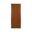 Kit Porta de Madeira Lisa 212x85cm com Batente de Alumínio 3,6cm Ecomadeiral Mgm Abertura Esquerda