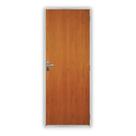 Kit Porta de Madeira Lisa 215x75cm com Batente de Aço 12cm Açomad Mgm Abertura Direita