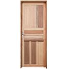 Kit Porta de Madeira Mista Grantok M09 Externa, Abertura à Direita 213x96 cm