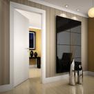 Kit Porta de Madeira para Drywall 210x80cm Lisa Primer Direita Moldufama