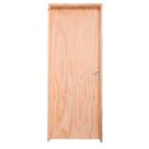 Kit Porta de Madeira Pinus Grantok M12 Interna, Abertura à Esquerda 213x76 cm