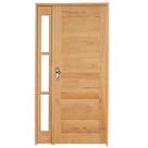 Kit Porta de Madeira Vitrô Direita 213cmx110cmx12cm Pe28 Esel