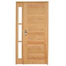 Kit Porta de Madeira Vitrô Direita 213cmx130cmx12cm Pe28 Esel