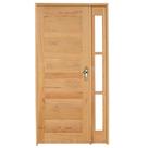 Kit Porta de Madeira Vitrô Esquerda 213cmx120cmx12cm Pe28 Esel