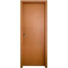 Kit Porta de MDF Pinhal M10/15 Interna, Abertura à Direita 213x75 cm, Curupixa