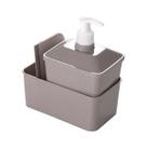 Kit Porta Detergente Dispenser Rodinho Cozinha Pia Fendi