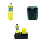 Kit Porta Detergente e Lixeira pia 5 litros com detergente