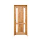 Kit Porta Elite Padrão Imbuia 82 X 2.10 Batente 14 CM Fechadura Externa Lado Direito - Rodam
