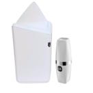Kit Porta Escova de Dente e Lixeira Basculante 12L Branco Banheiro Organização Pia