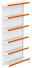 Kit Porta Etiqueta Gondola Laranja Com 5 Un - Sa Gondolas