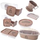 Kit porta frios, mortadela, pães, manteiga, torrada e suporte de café 7 peças Plasutil