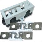 Kit porta fusível mega 3 vias com 2 fusíveis para som automotivo barramento Kit porta fusível mega 3 vias com 2 fusíveis para som automotivo barramento