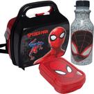 Kit Porta Lanche Lancheira Homem Aranha Garrafa Sanduicheira