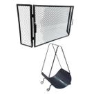 Kit Porta Lenhas com Tela Articulada Resistente Proteção Kit Porta Lenhas com Tela Articulada Resistente Proteção