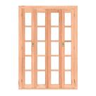 Kit Porta Madeira Cm Vidro Quadriculado Pe641 213x160x12cm Kit Porta Madeira Cm Vidro Quadriculado Pe641 213x160x12cm