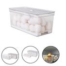 Kit Porta Ovos 40un Organizador Geladeira Cesto Drenagem
