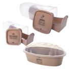 Kit porta pães e torrada 3 peças Plasutil