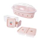 Kit Porta Pão Frances Pote Frios Torradas Mesa Posta Café Manhã Estampa Rosa Cerejinha Kit Porta Pão Frances Pote Frios Torradas Mesa Posta Café Manhã Estampa Rosa Cerejinha
