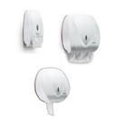 Kit Porta Papel Toalha Toalheiro Porta Papel Higienico Rolão e Saboneteira Branco Velox Premisse
