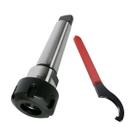 Kit porta pinças er40 cone morse 4 com arraste + chave