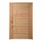 Kit Porta Pivotante Maciça de Eucalipto 214x107x14cm PM78 Solar Cruzeiro Portas