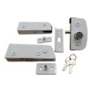 Kit porta pivotante para vidro temperado blindex v/a - Branco