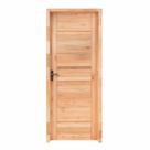 Kit Porta Pronta Maciça de Eucalipto 214cmx89cm Comercial Clean Abertura Direita Kit Porta Pronta Maciça de Eucalipto 214cmx89cm Comercial Clean Abertura Direita