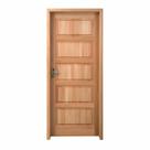 Kit Porta Pronta Maciça de Eucalipto 214x89x14cm PP01 Abertura Direita Cruzeiro Portas