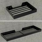 Kit Porta Sabonete e Shampoo Parede Para Banheiro Preto Plus Kit Porta Sabonete e Shampoo Parede Para Banheiro Preto Plus