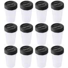 Kit porta temperos/condimentos rosca 90ml preto 2 peças Plasutil ref. 13908