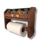 Kit Porta Temperos e Papel Toalha Armarinho Casa Decoração Cozinha Kit Porta Temperos e Papel Toalha Armarinho Casa Decoração Cozinha